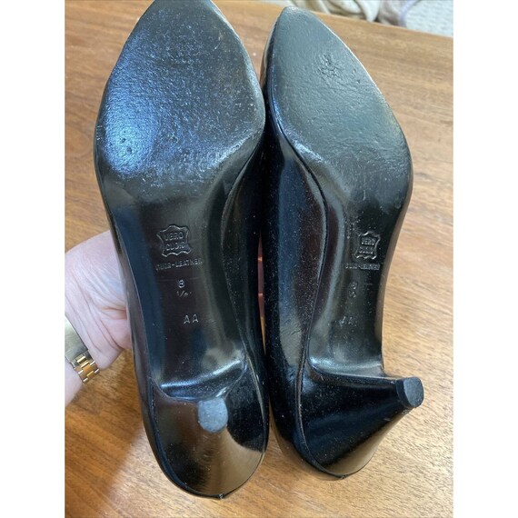 Vintage Bruno Magli ladies shoes, Retro black lea… - image 8