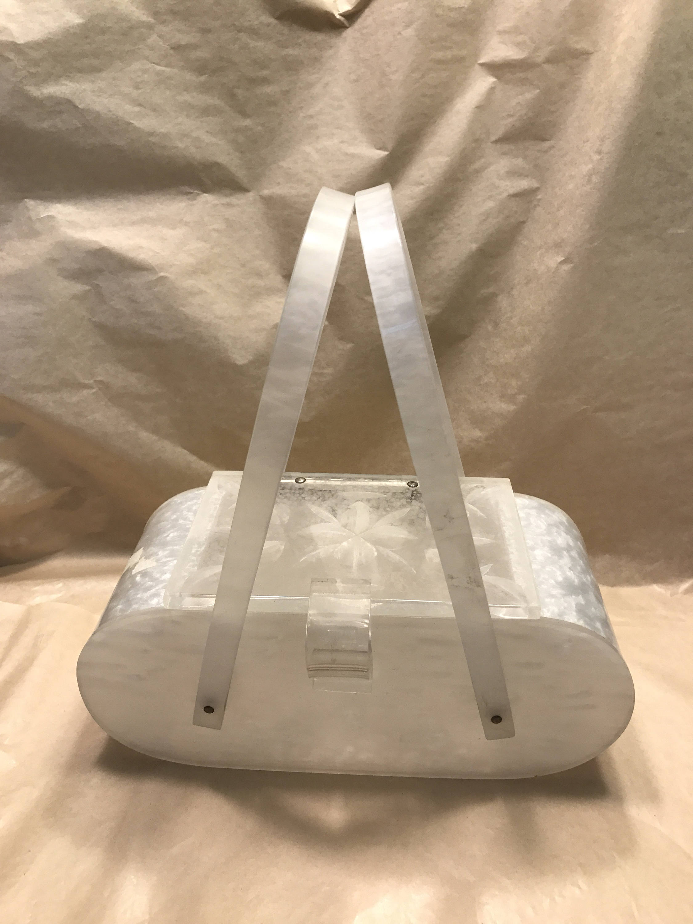 Vintage Lucite Evening Bag Purse Plastic Box Style Evening | Etsy