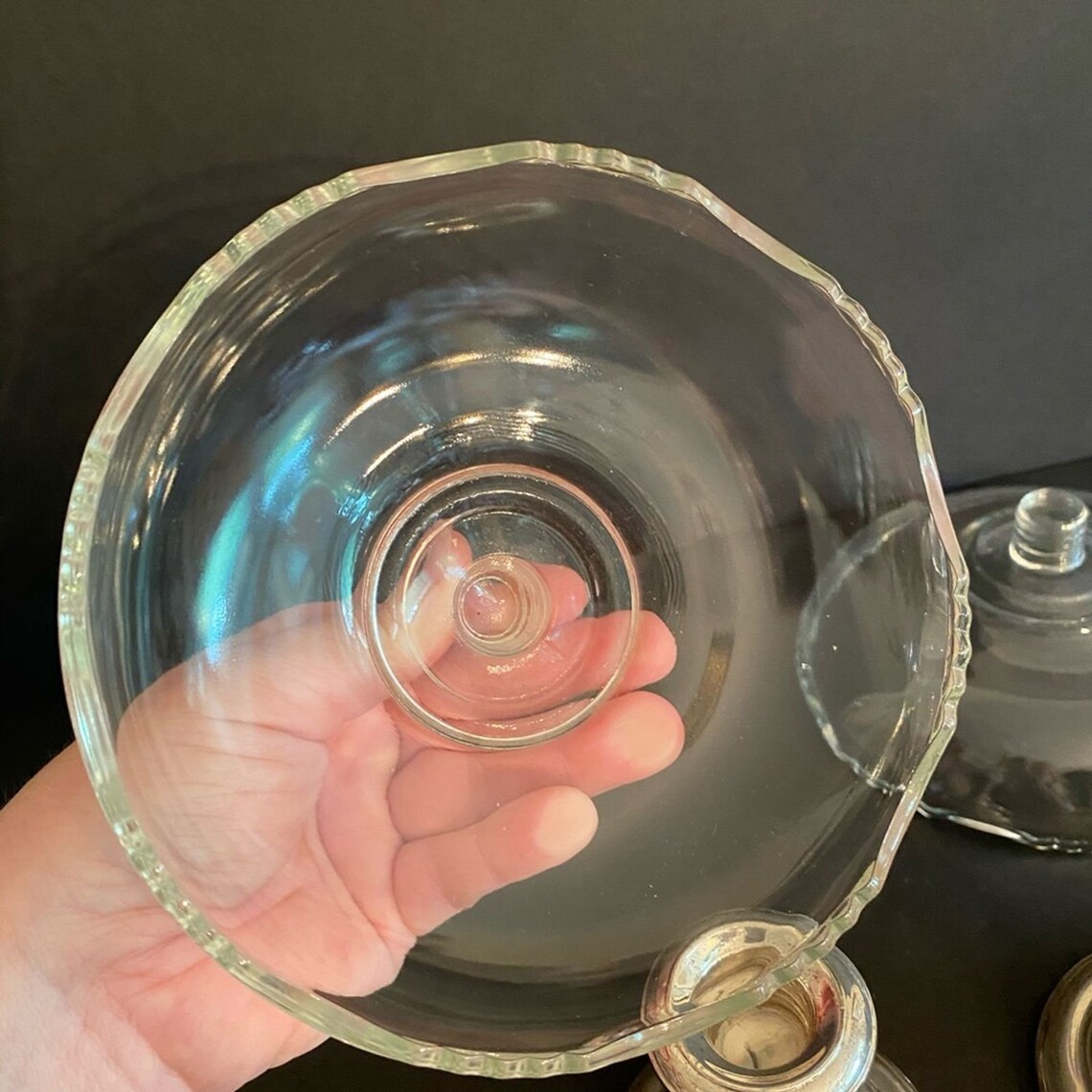 Vintage Pair of Screw Peg Nappy on Sterling Candle Holders Etsy