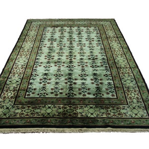 Green 69 Overdyed Deco Rug 2803 image 1