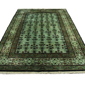 Green 69 Overdyed Deco Rug 2803 image 4