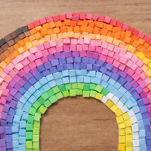Kleurrijke vierkante schuimmozaïektegels - Handgemaakt knutselmateriaal - DIVERSE KLEUREN