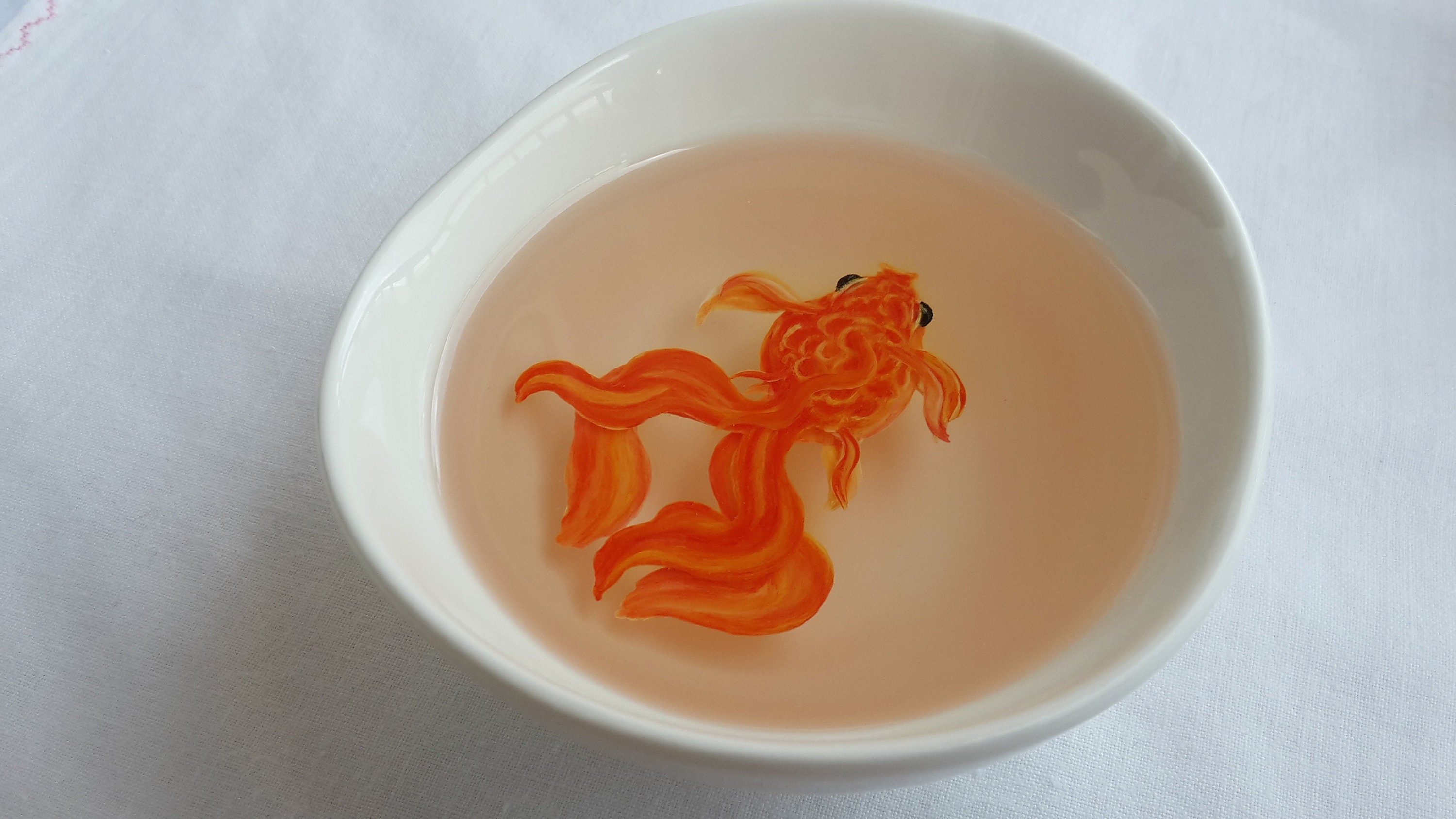 Download 3d Goldfish Acrylic Painting In Resin 3d Resin Art Fish Etsy