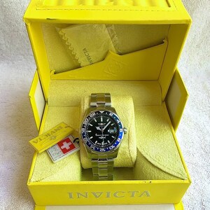 Invicta GMT Master of the Oceans Date Luminescent Stainless Steel