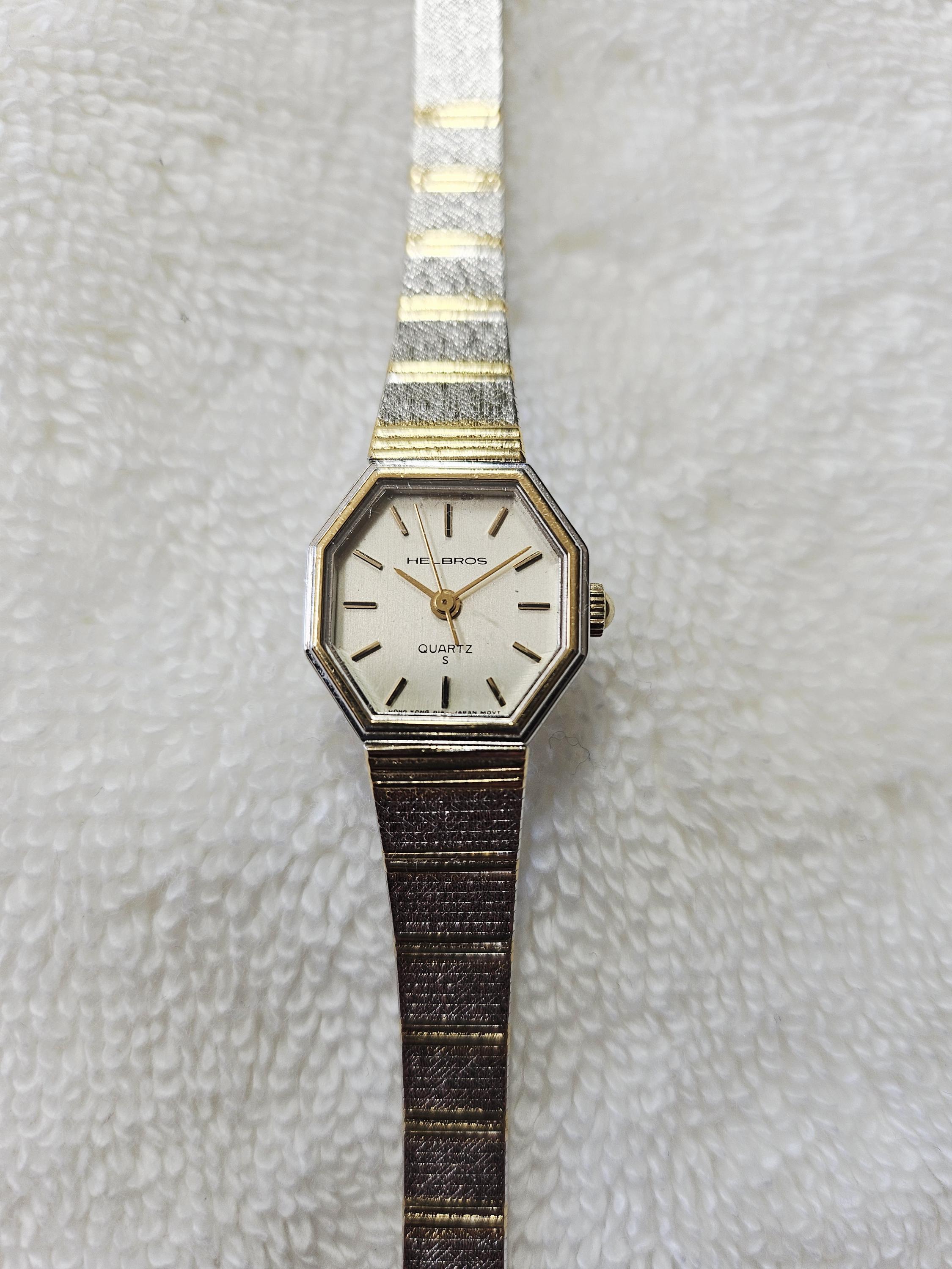 Vintage Helbros Two Tone, Stainless Steel, Ladies Quartz  display picture 2