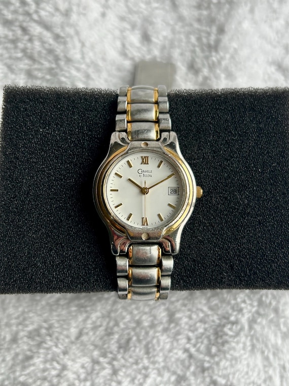 Vintage Caravelle by Bulova Two Tone Gold and Stainless  display picture 1