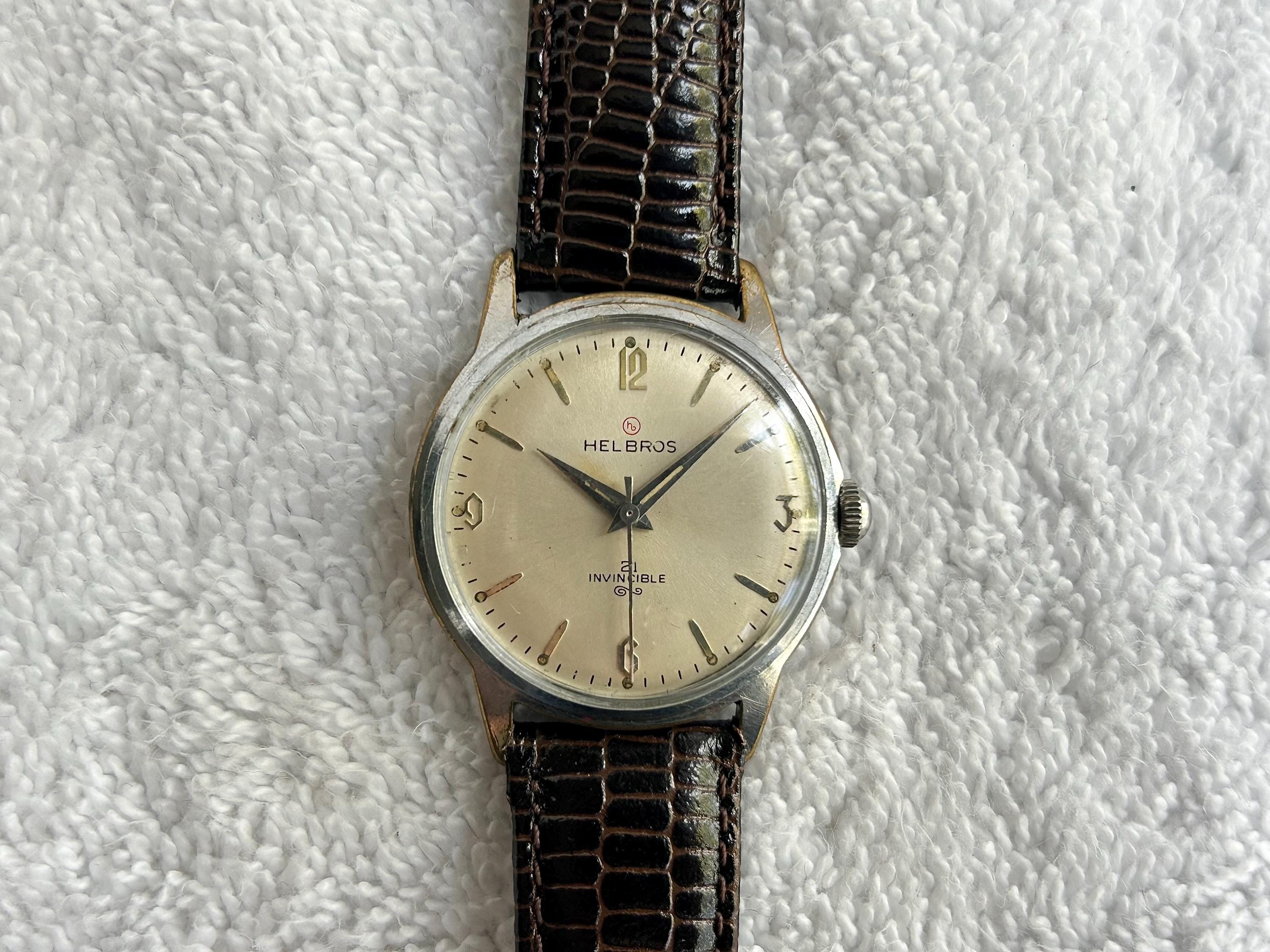 Vintage Helbros Invincible Mechanical Hand-winding 21 Jewels
