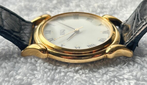 Vintage ESQ by Movado 1990s Gold Plated Quartz Swiss Made Watch 300168 Esq swiss made vintage - Gem main image 2