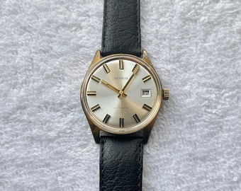 Vintage Benrus Automatic Gold Plated Quick Set Date Wristwatch