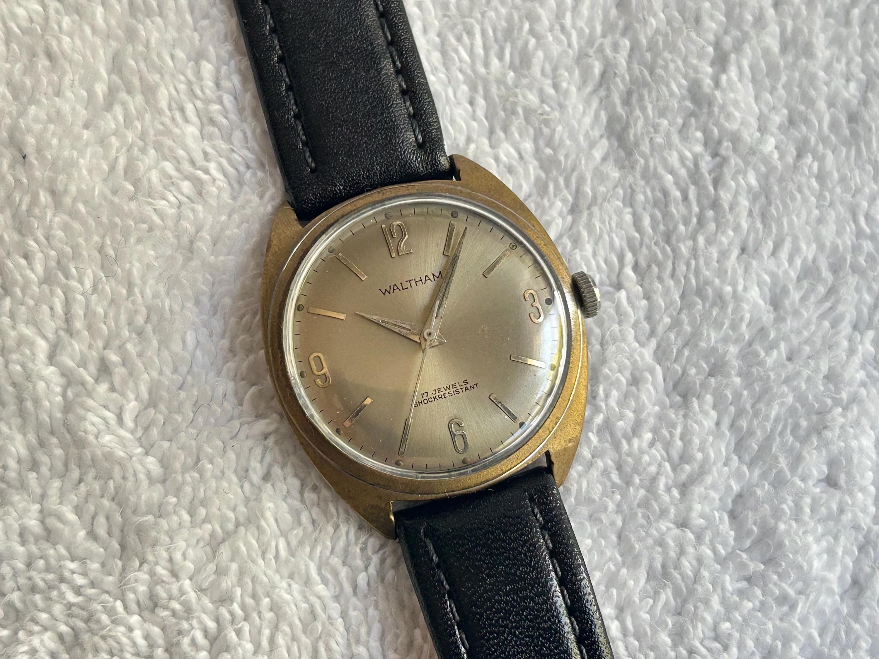 Vintage Waltham 17 Jewels Mechanical Hand-winding Stainless Steel