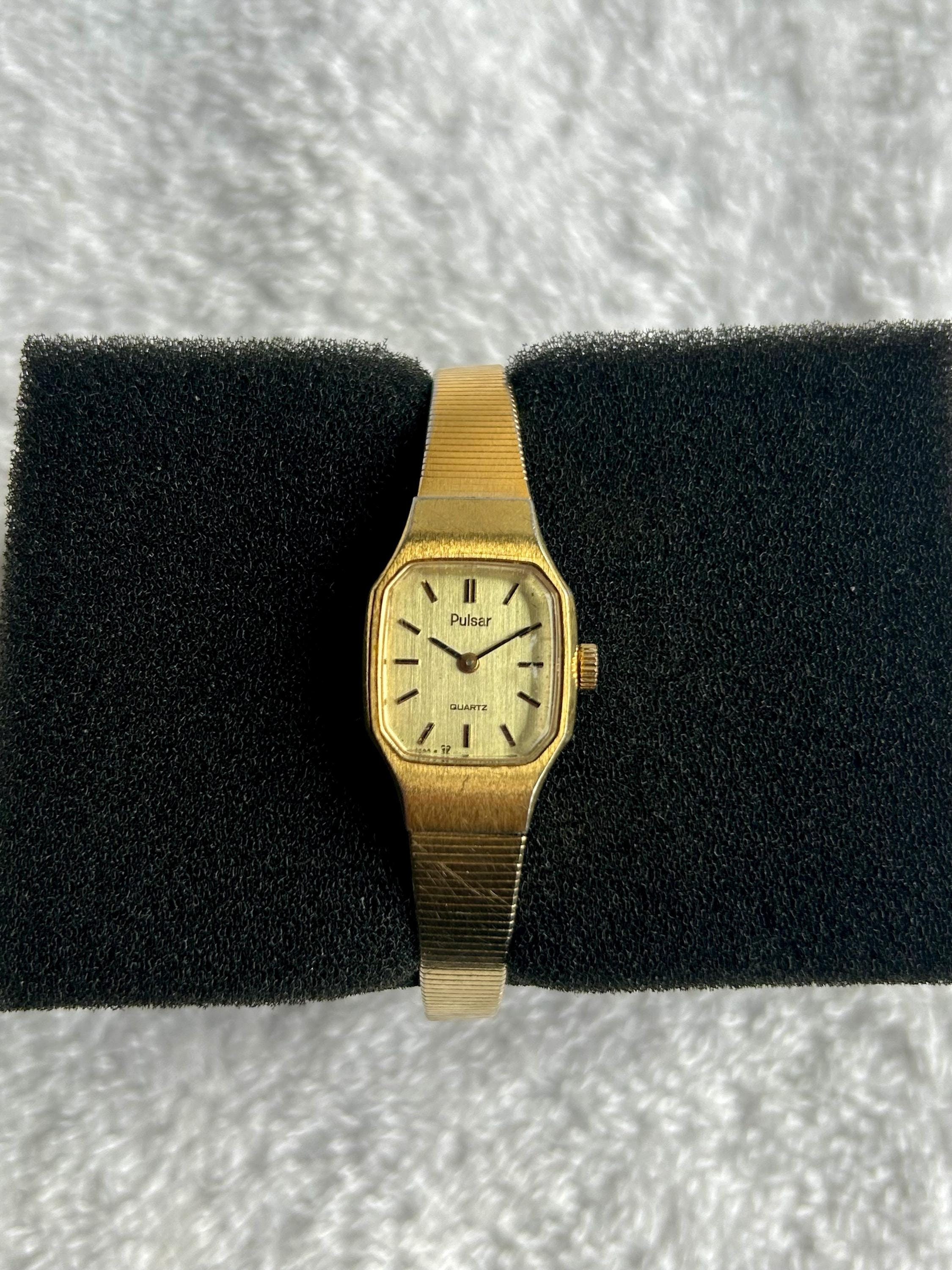 Vintage Pulsar by Seiko Gold Plated Stainless Steel Quartz 
