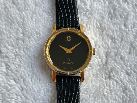 Vintage Peugeot Gold Plated Stainless Steel Quartz Ladies  display picture 3