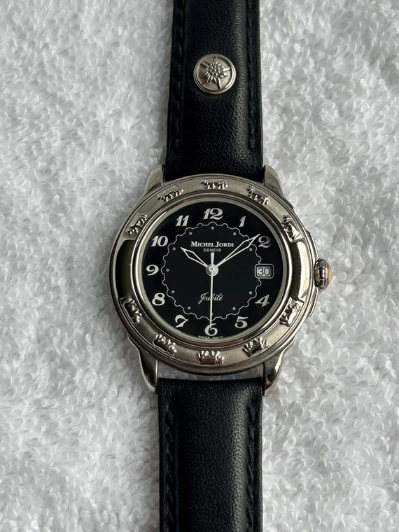 Rare Michel Jordi Jubile, Western Stainless-steel Quartz