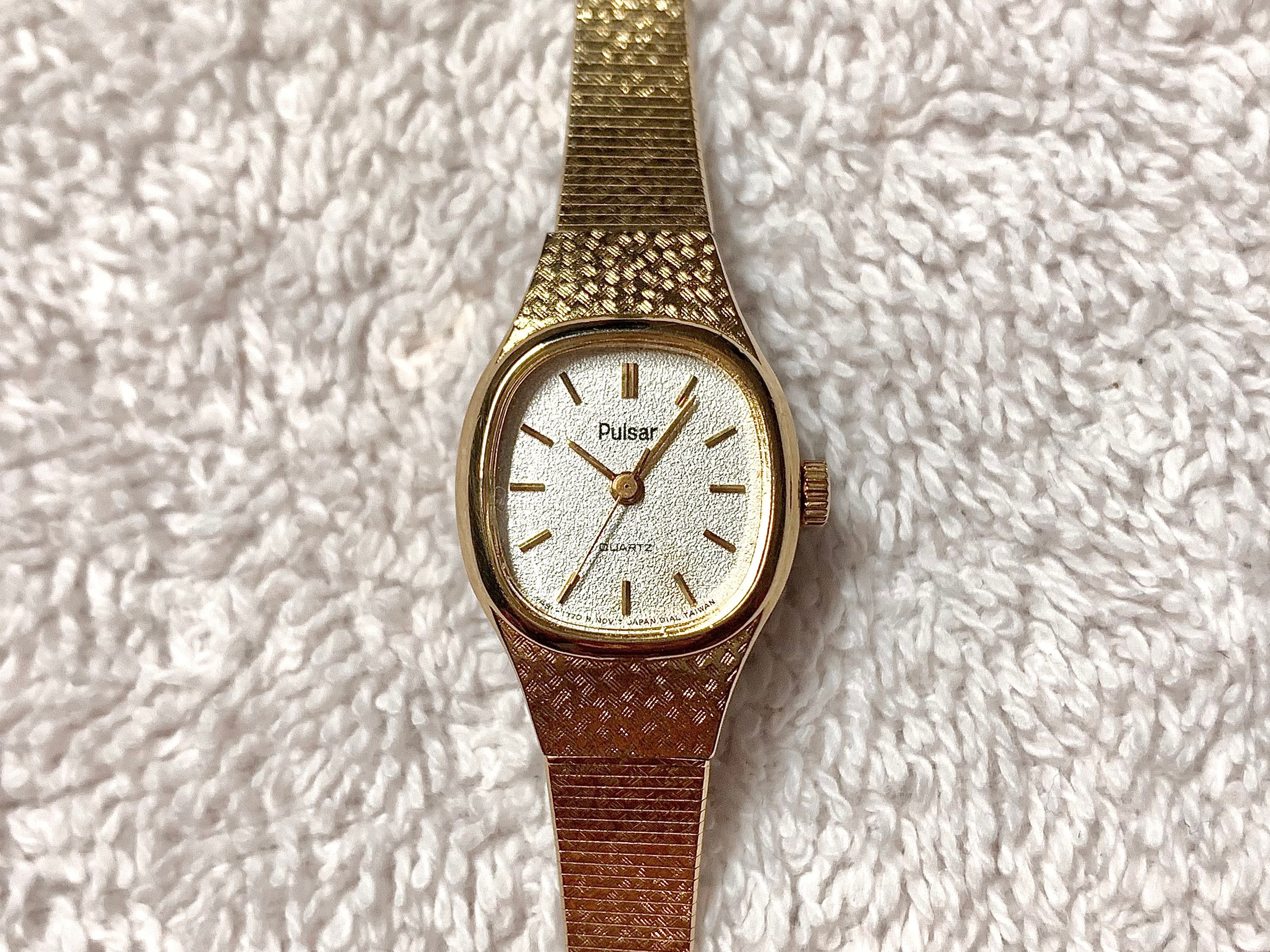 Vintage Pulsar by Seiko Gold Plated Stainless Steel Quartz