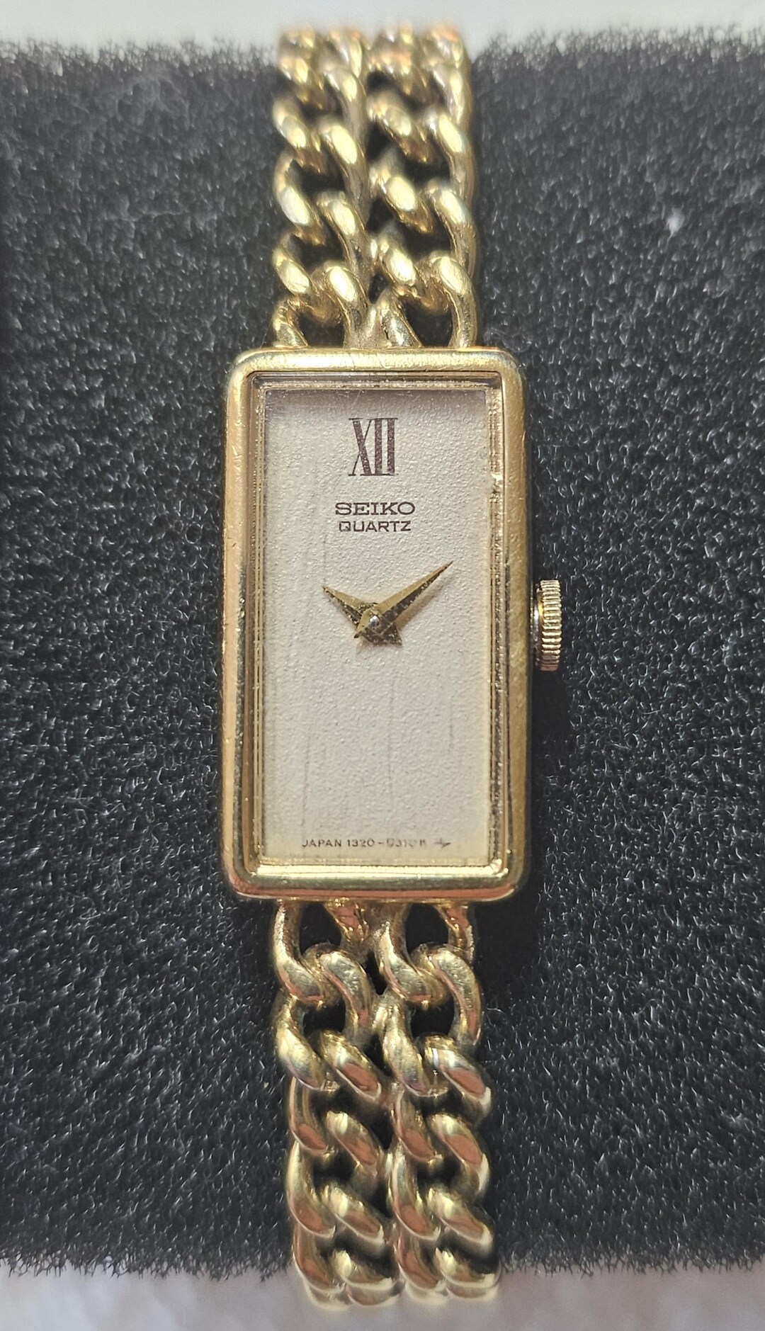 Vintage Seiko Rectangular Dial Stainless Steel Ladies Quartz Watch. - Etsy