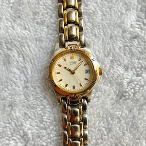 Vintage Citizen Two-tone Gold Plated Stainless Steel Quick 