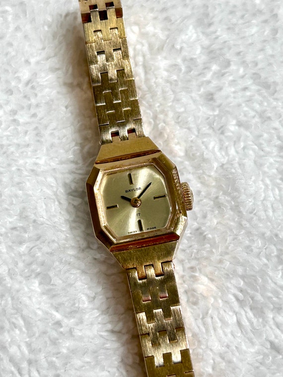 Baylor quartz watch gold sale