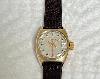Elgin 手巻きビンテージクォーツ金張 longines seiko rado Elgin 手巻きビンテージクォーツ金張 longines seiko rado ラ