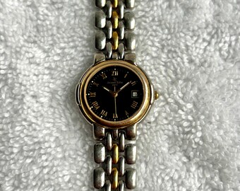 Vintage Jacques Edho Paris Quick Set Date Luminescent Gold