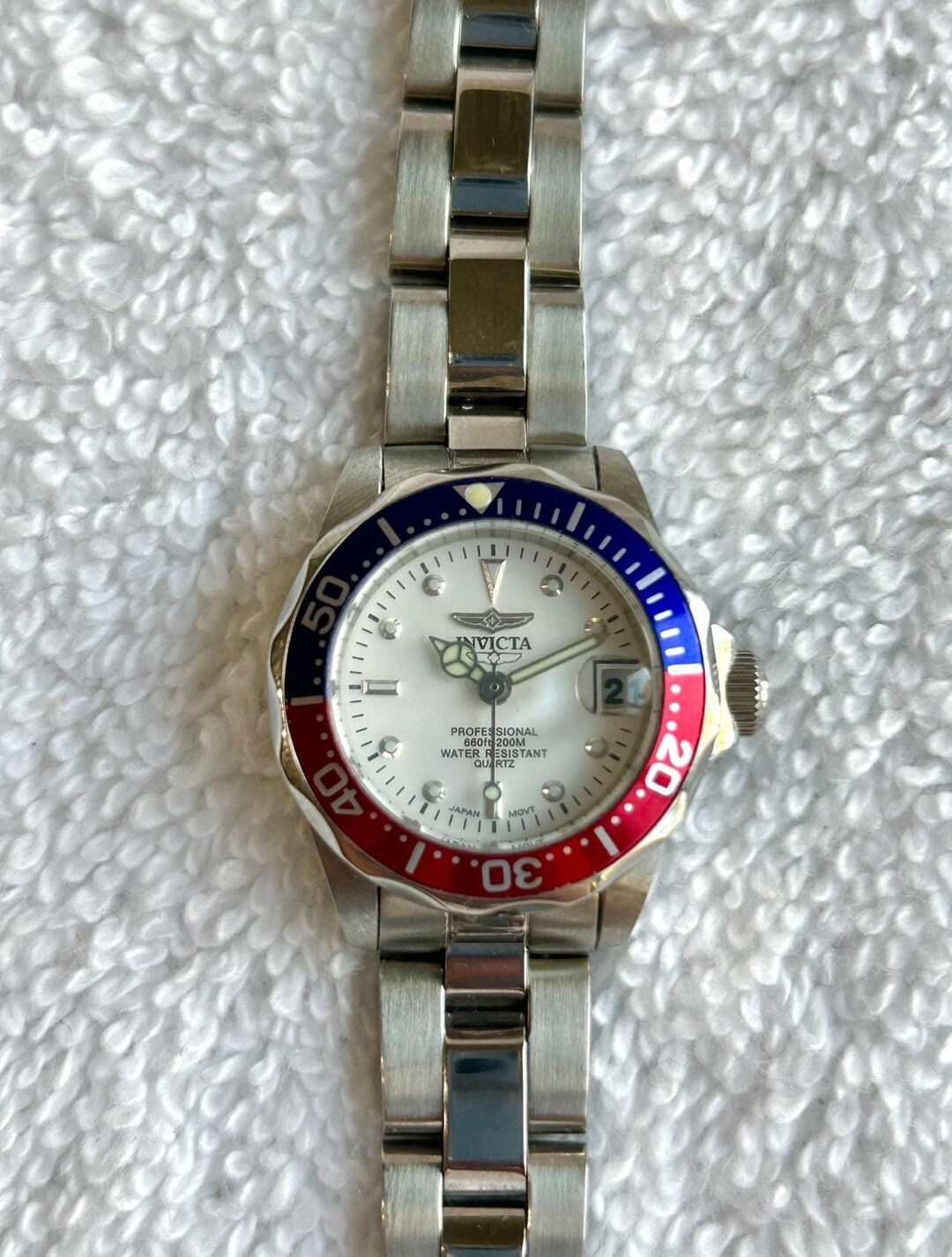 Stainless Steel Invicta Pro Diver Pepsi Beautiful Vintage, Invicta