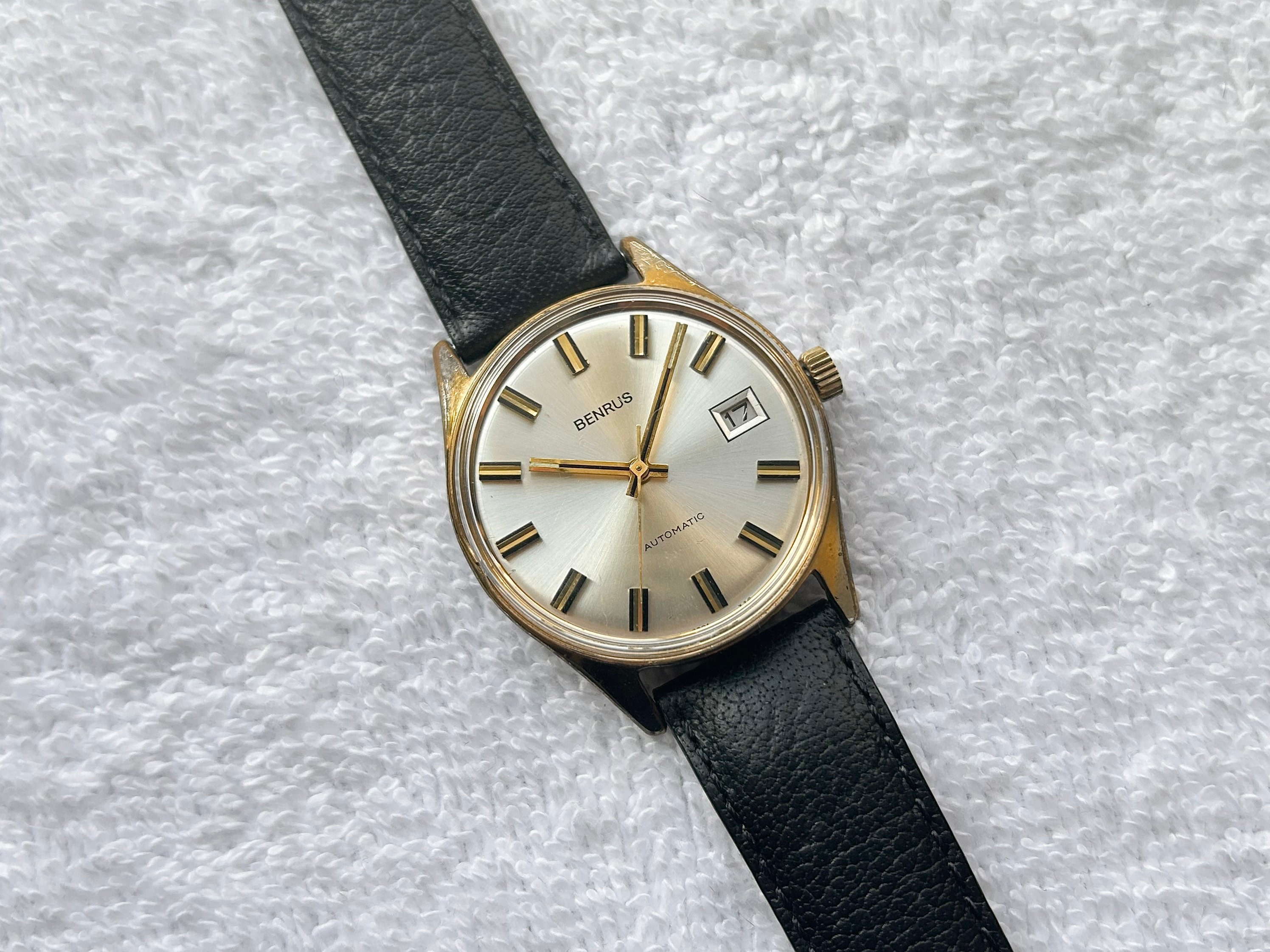 Vintage Benrus Automatic Gold Plated Quick Set Date