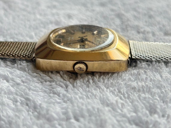 Vintage Mido Multistar Datoday Day/Date Gold Plat… - image 6