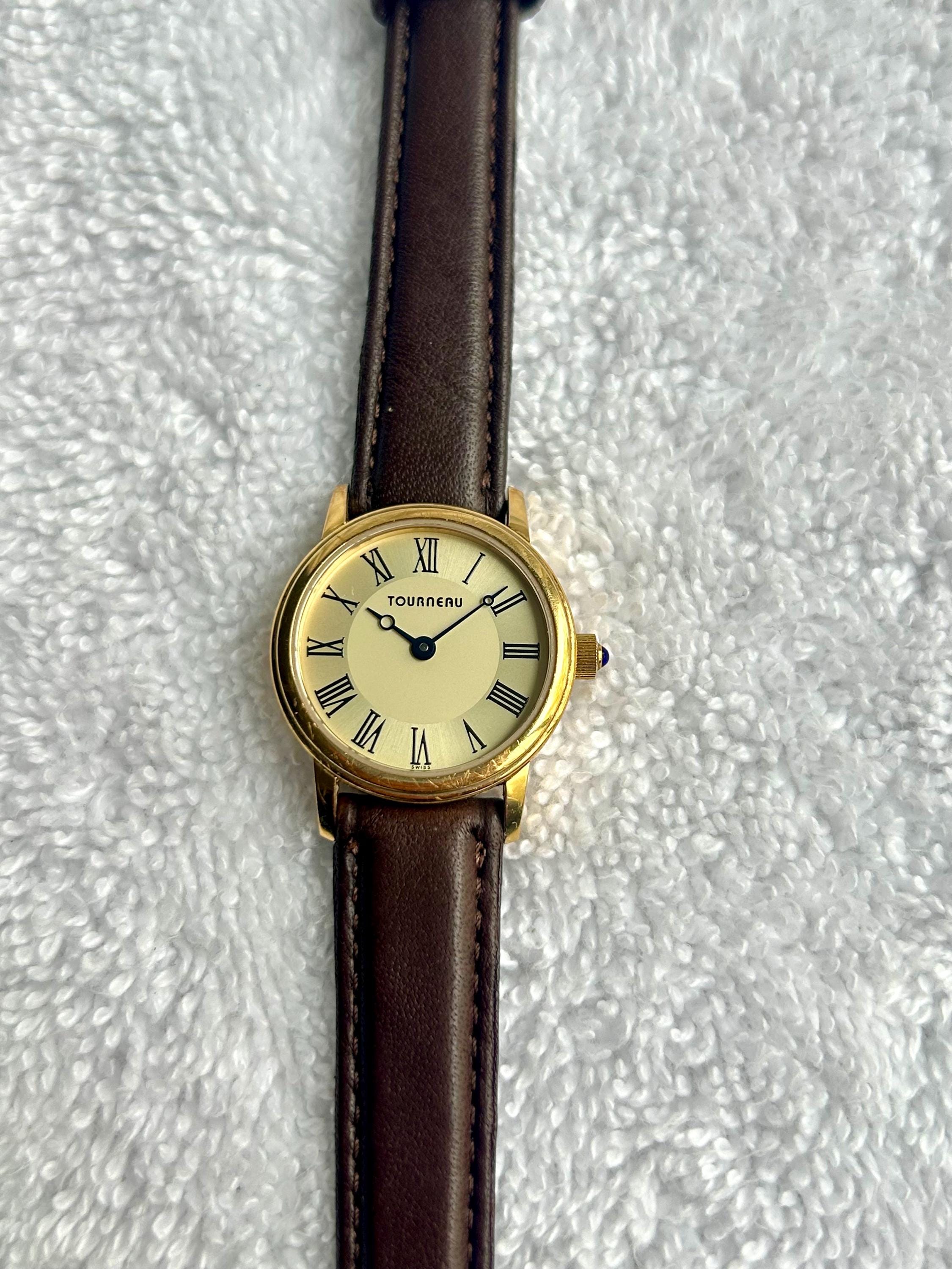Rare Find Vintage Tourneau Gold-plated Stainless-steel 
