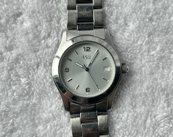 ESQ by Movado Esquire Womens Gold Tone Swiss Quartz Watch 100279 22m Dial Tested ESQ by Movado Esquire Womens Gold Tone Swiss Quartz Watch  main image 4