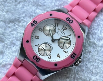 Invicta Angel Pink Day/date Luminescent Quartz Ladies Watch  display picture 1
