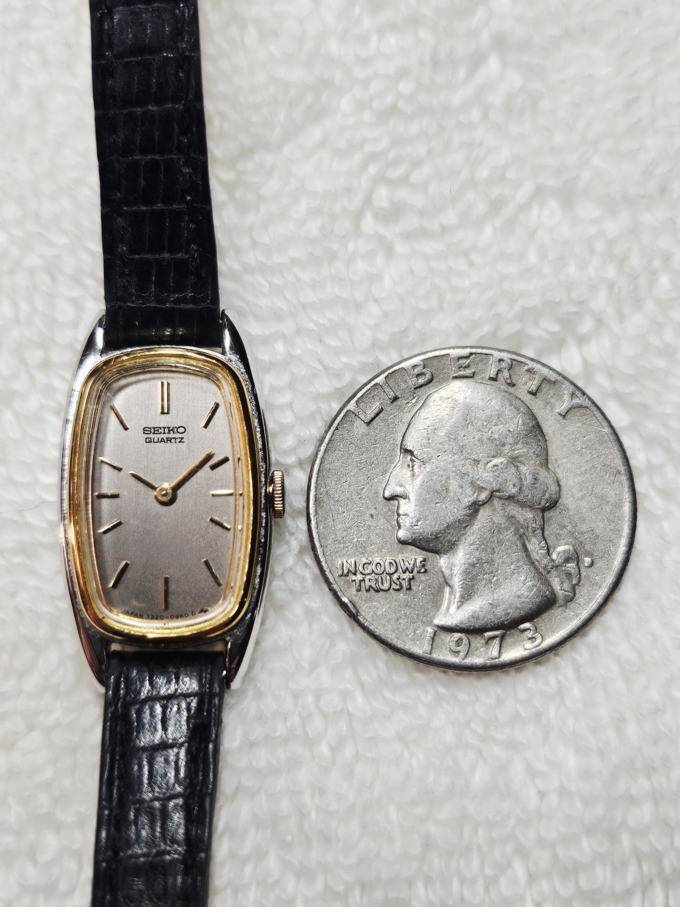 Vintage Seiko Rectangular Dial Stainless Steel Ladies Quartz Watch. - Etsy