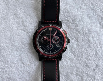 Modern Burberry The City Chronograph Stainless Steel Quartz Luminescent Swiss Made Watch