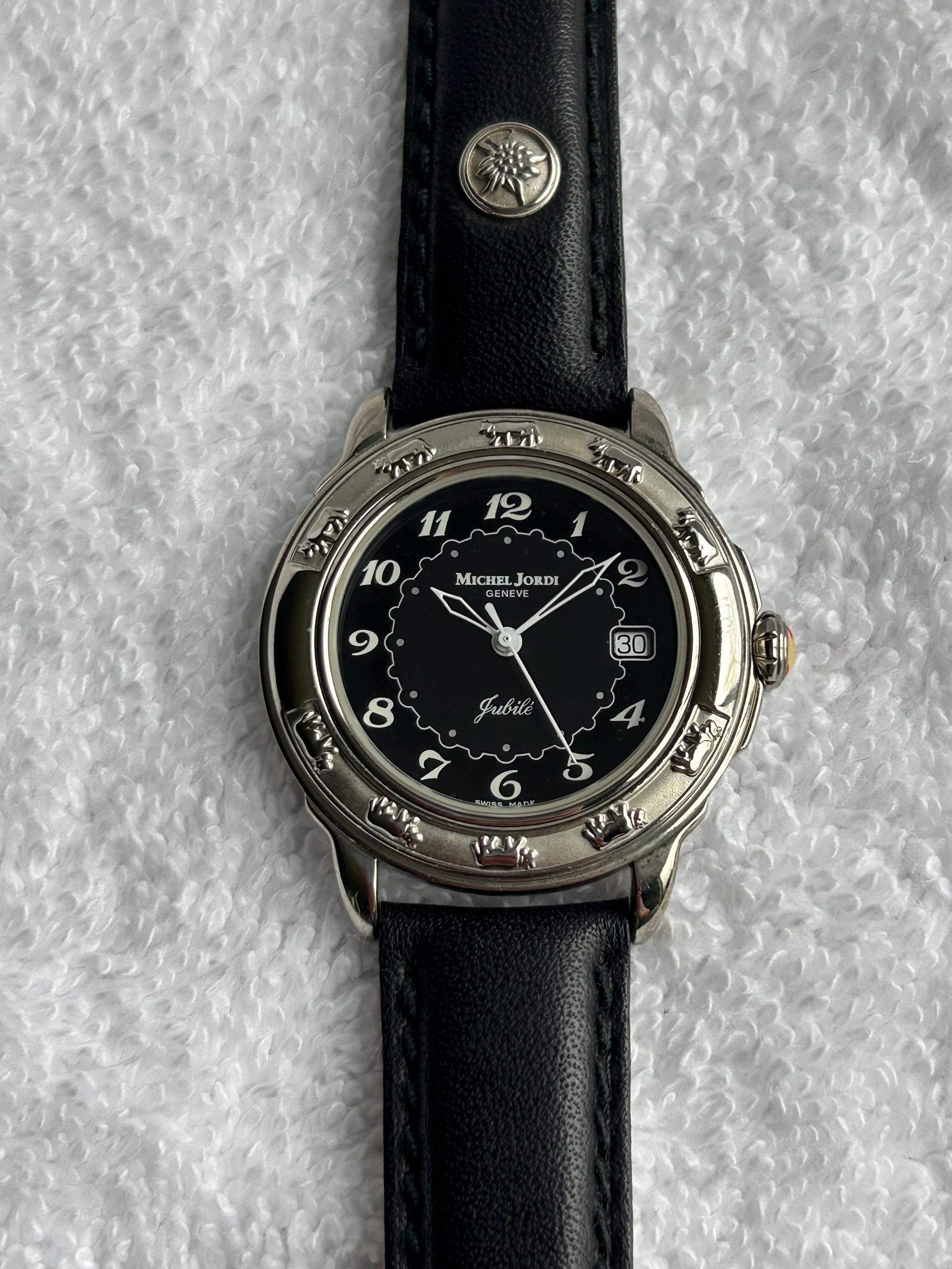 Rare Michel Jordi Jubile, Western Stainless-steel Quartz