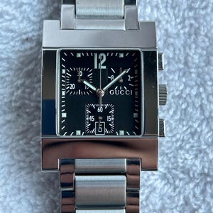 Gucci 7700 Series Chronograph Stainless Steel Quick Set Date