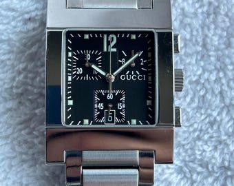 Gucci 7700 Series Chronograph Stainless Steel Quick Set Date