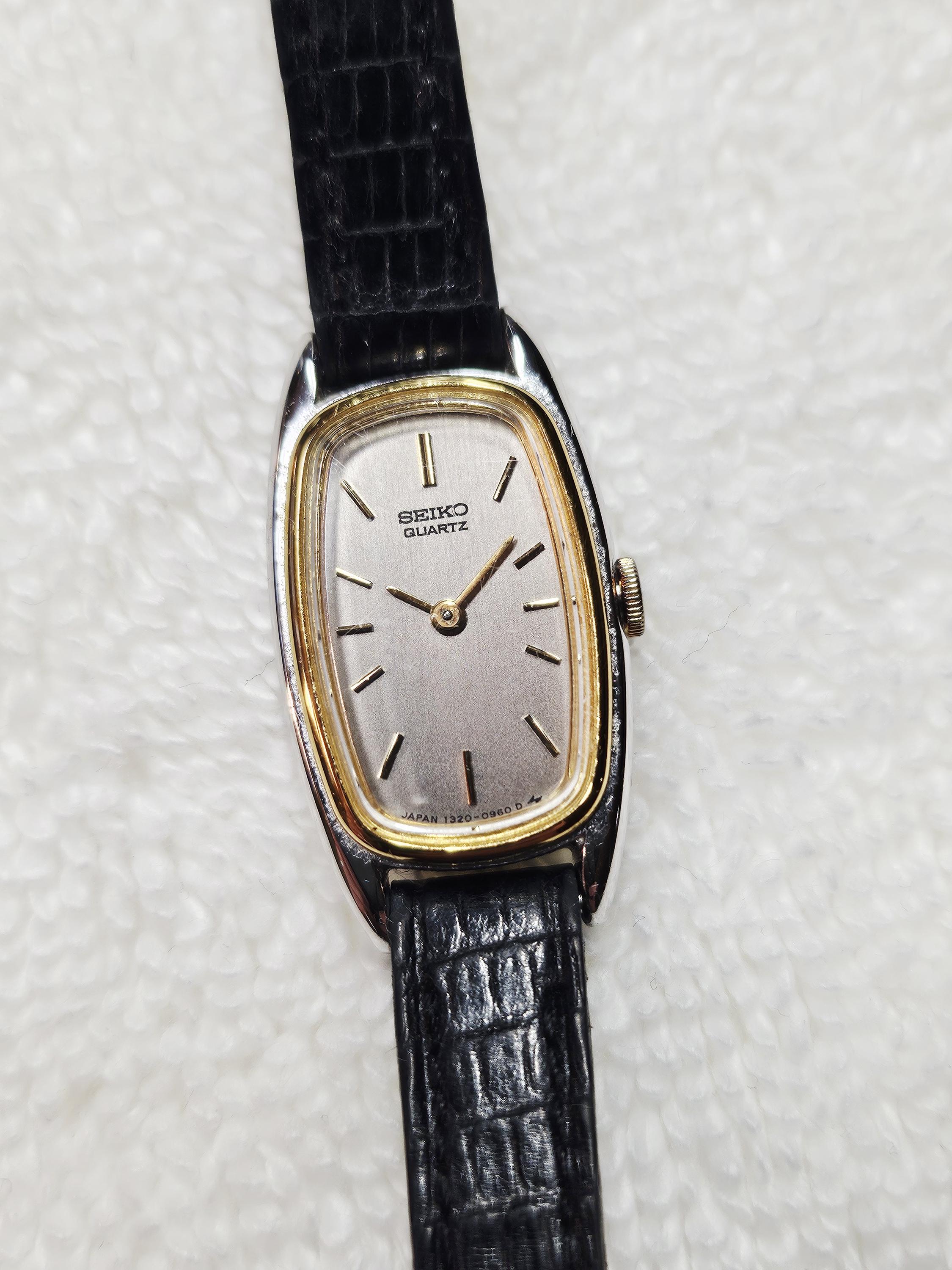 Vintage Seiko Rectangular Dial Stainless Steel Ladies Quartz Watch. - Etsy