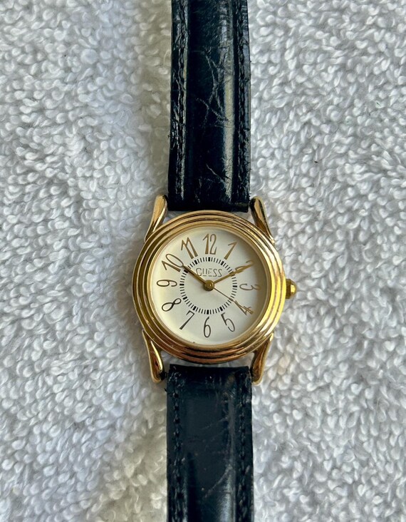 guess gold plated watch