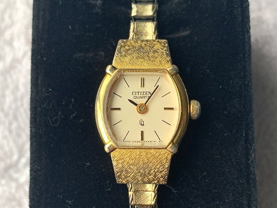 Vintage Citizen CQ Gold Plated Stainless Steel Quartz Ladies