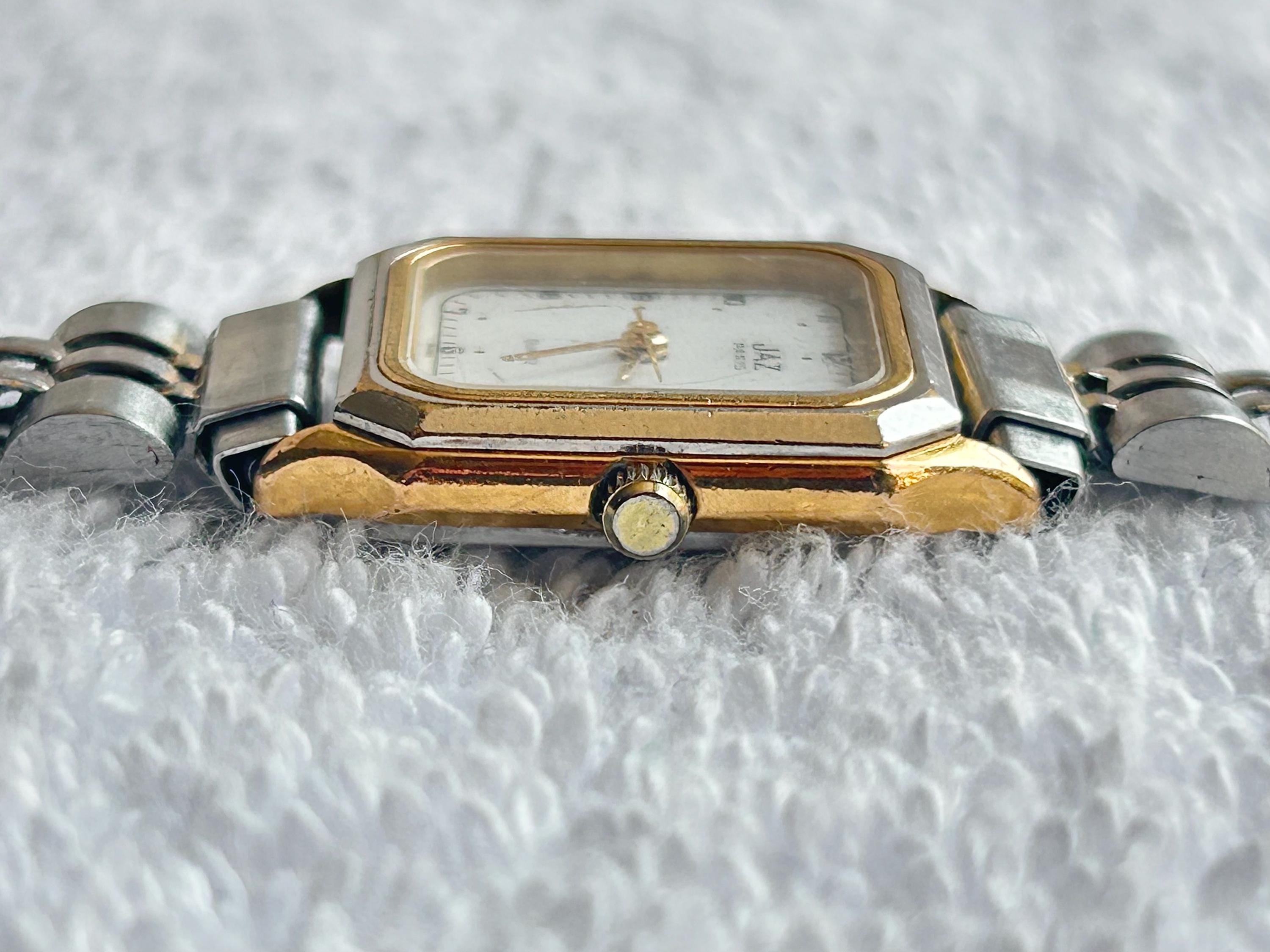 ヴィンテージ Jaz Paris France ツートンゴールドメッキ＆ステンレス 