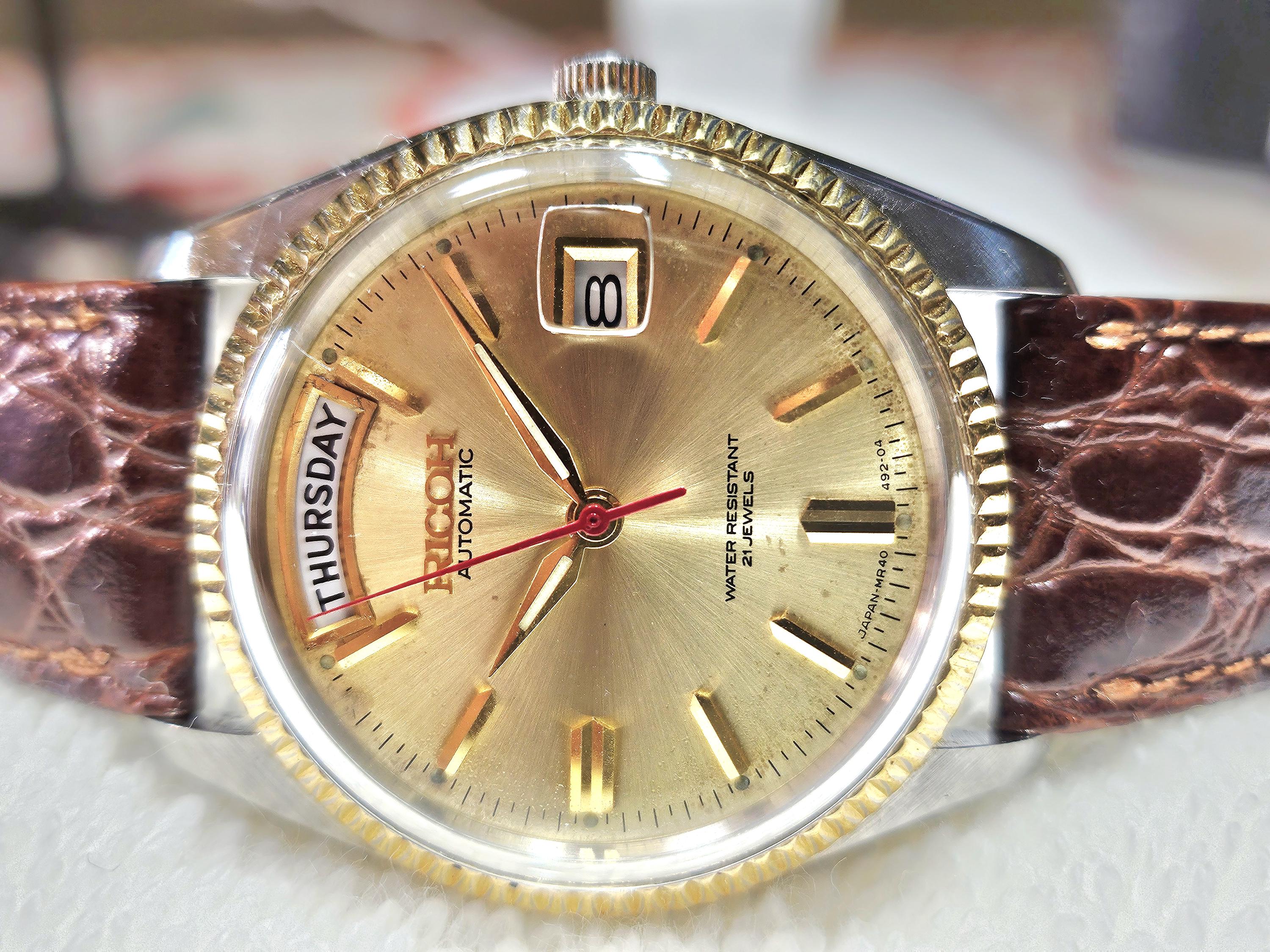 Buy Vintage Ricoh Presidential 21 Jewels Gold-plated Automatic