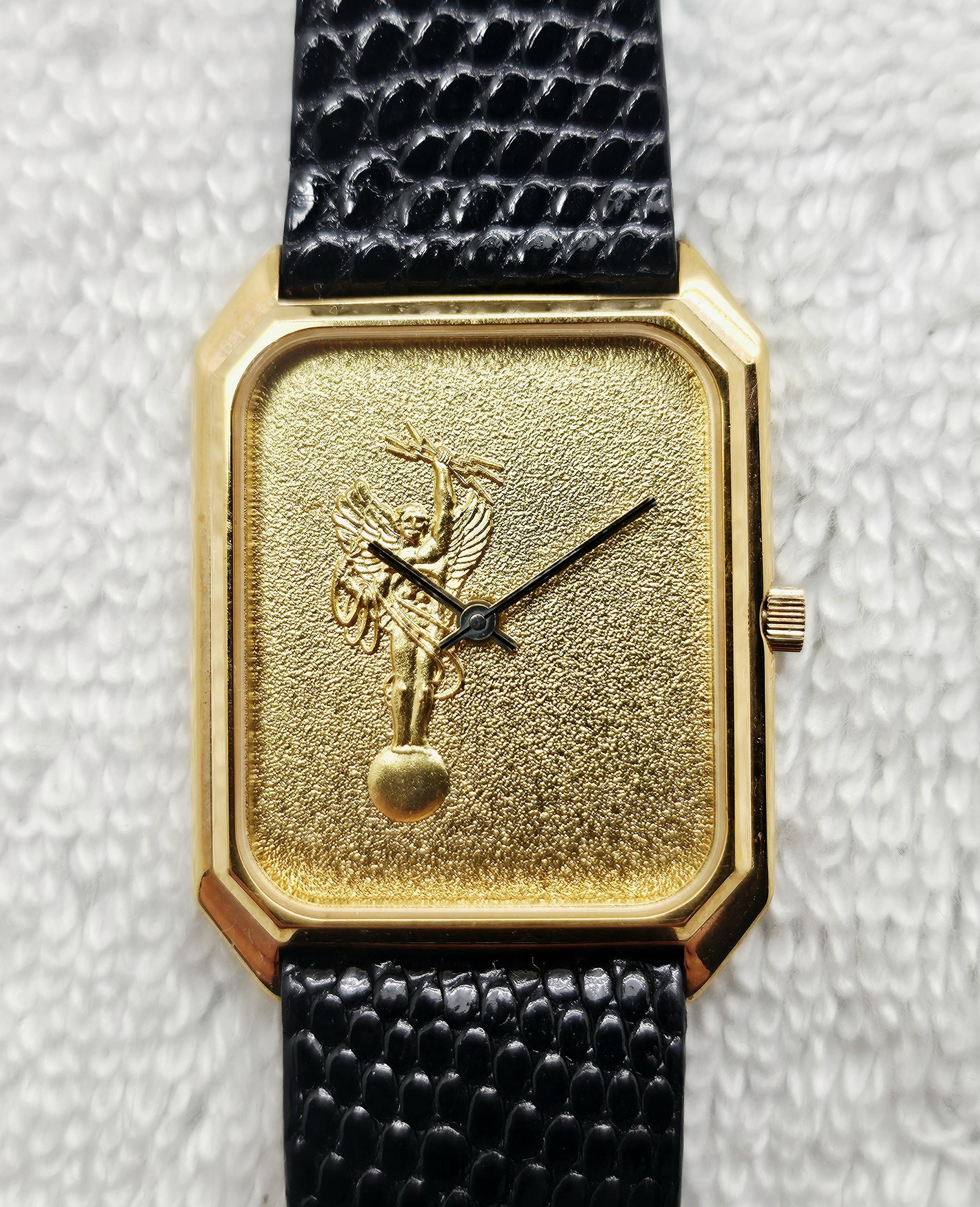 JOSTENS Marathon Gold-Tone Rectangular Watch Gold Square Watches By SÖNER - The Rectangular Watch Brand  main image 4