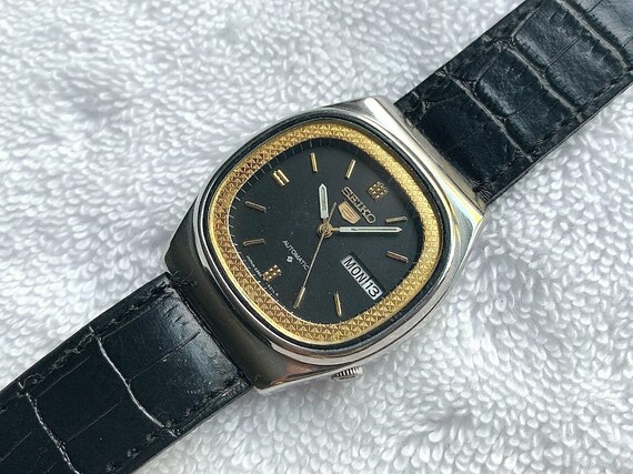 Seiko 5 17 Jewels Automatic Day/date Eng/arabic Stainless - Etsy