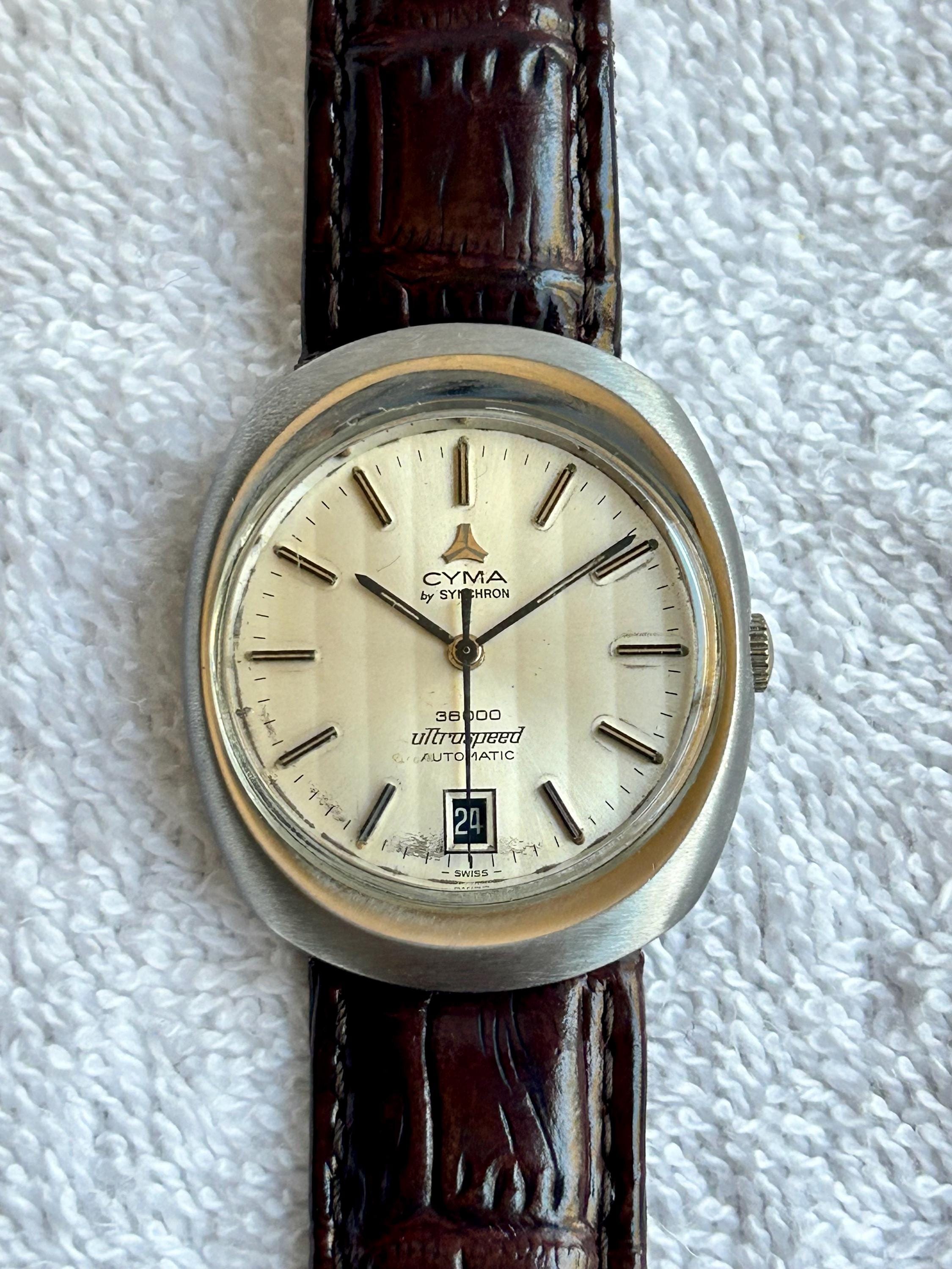 CYMA ultraspeed 36000 77 001 44 自動巻き 腕時計