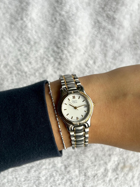 Vintage Caravelle by Bulova Two Tone Gold and Stainless  display picture 3