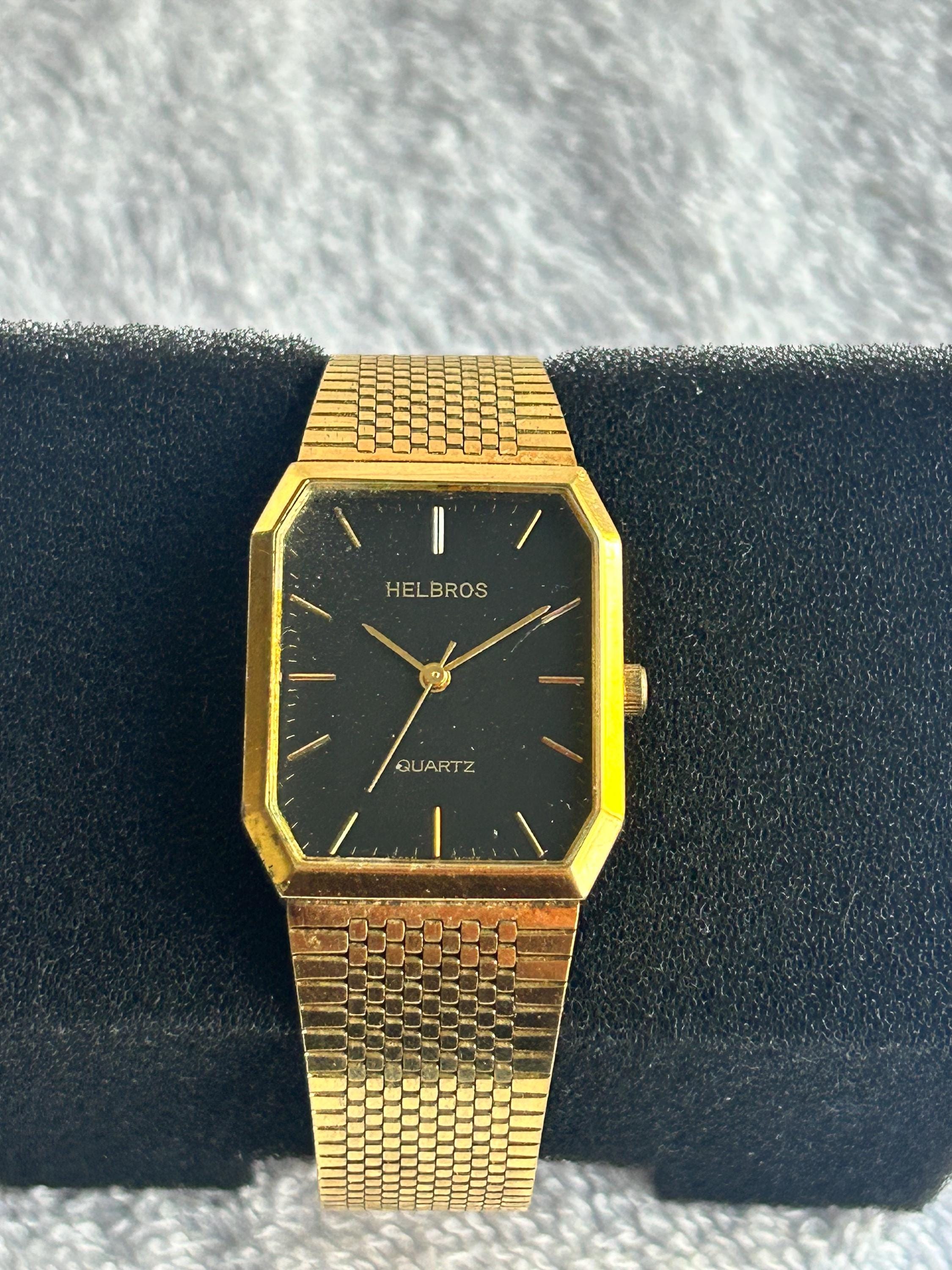 Auth Helbros watch Vintage HELBROS Tank Watch 17 Jewels Mechanical Wristwatch  main image 3