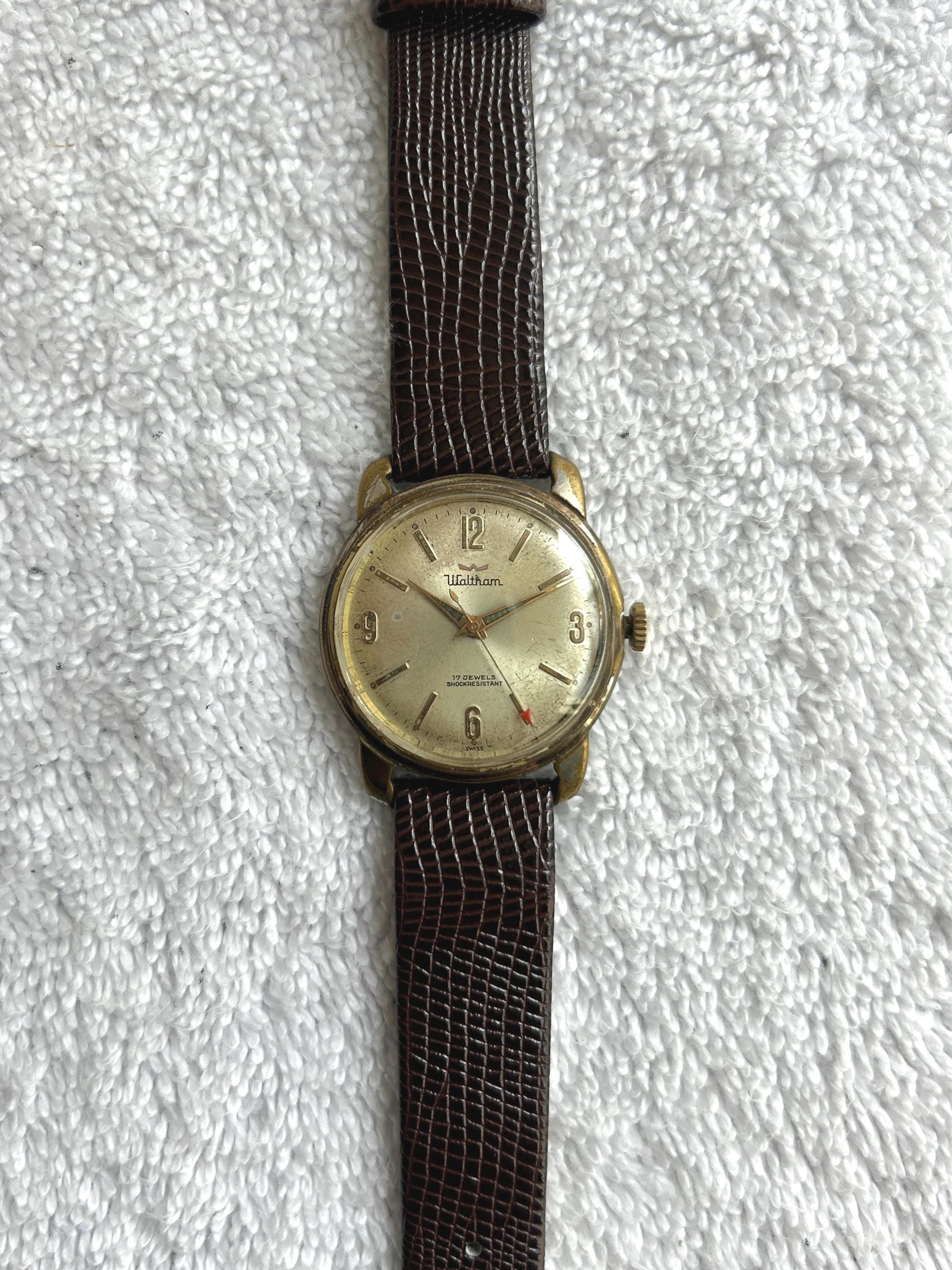 Waltham gold watch - Etsy 日本