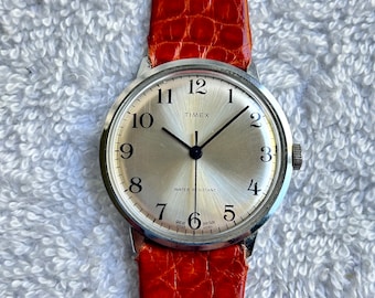 Great Find, Great Britain Made Timex, Wind-Up, Stainless-Steel London England Made Watch, Mint Dial.