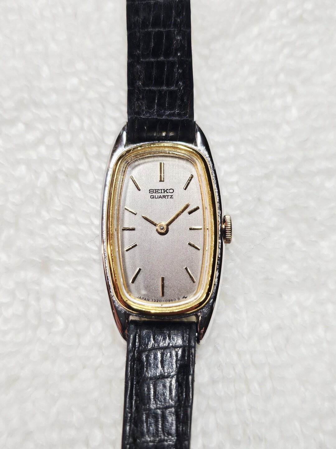 Vintage Seiko Rectangular Dial Stainless Steel Ladies Quartz Watch. - Etsy