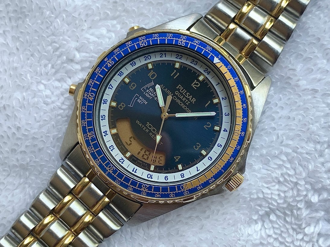 New Old Stock Pulsar by Seiko Chronograph Analog Digital New Old Stock Pulsar by Seiko Chronograph Analog Digital