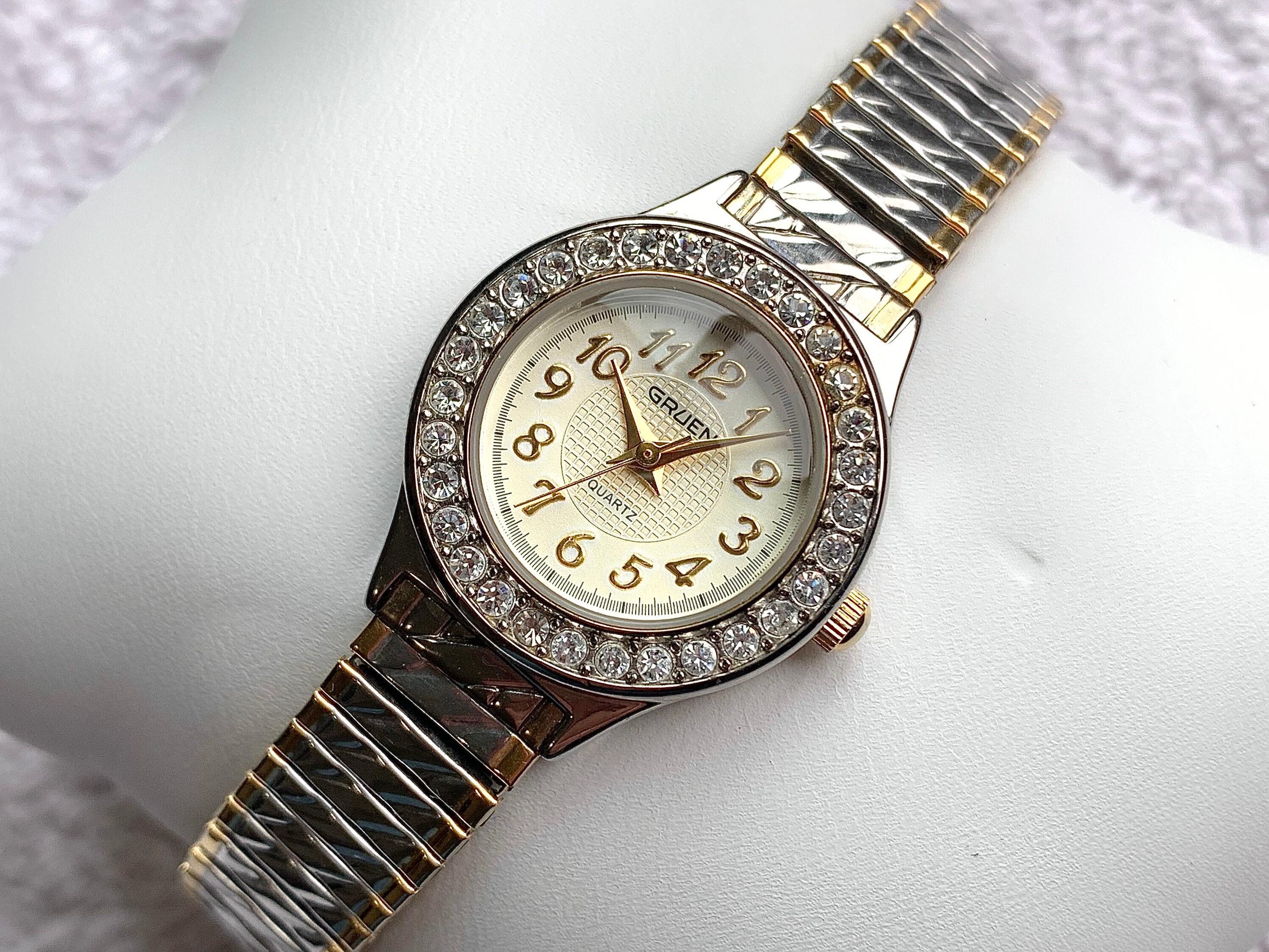 Gruen Ladies Two Tone Silver & Gold Watch Vintage Gruen Ladies main image 4