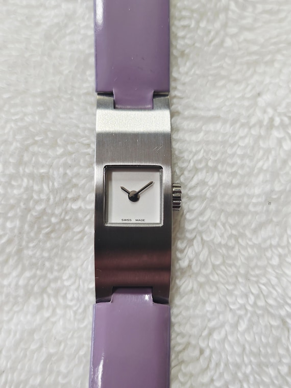 Modern Coach Quartz Rectangular Dial Stainless St… - image 1